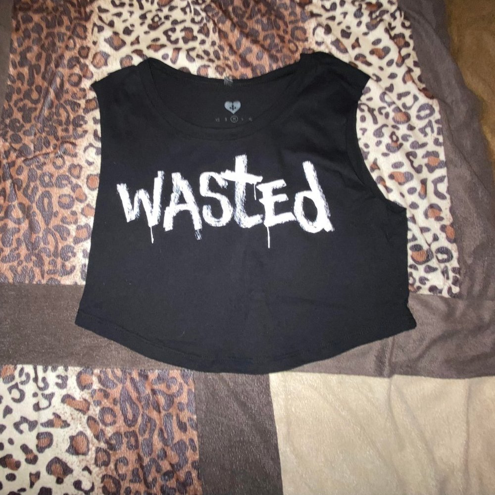 Black crop top